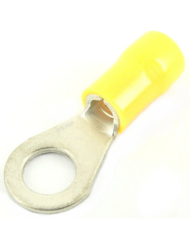 INSULATED YELLOW RING TERMINAL 5.0mm HOLE x 9.50mm WIDE
