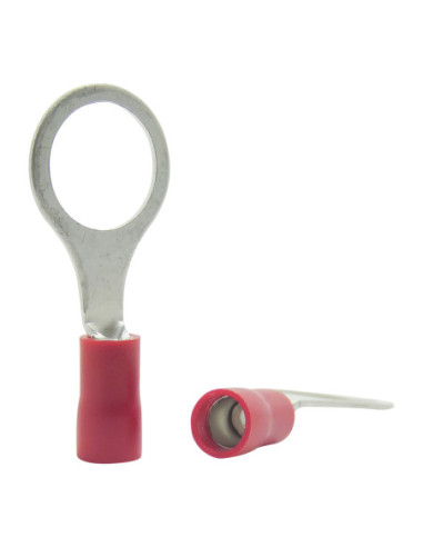 INSULATED RED RING TERMINAL 10.0mm STUD x 16.5mm WIDE