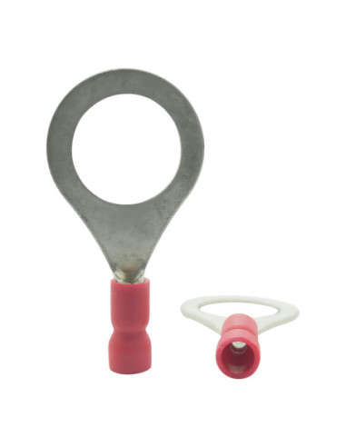 INSULATED RED RING TERMINAL 12.0mm STUD x 19.3mm WIDE