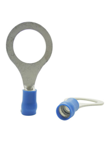INSULATED BLUE RING TERMINAL 12.0mm STUD x 19.0mm WIDE