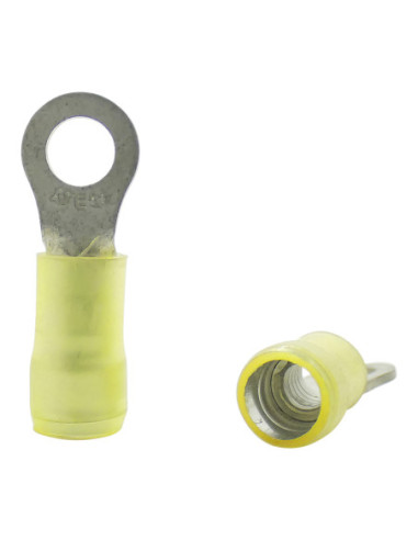 INSULATED YELLOW RING TERMINAL 5.0mm 2.63-6.64mm WIRE