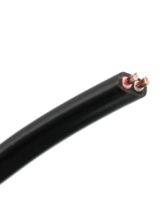2 CORE FLAT TWIN BLACK WITH RED AND BLACK CORES 2 X 14/0.30