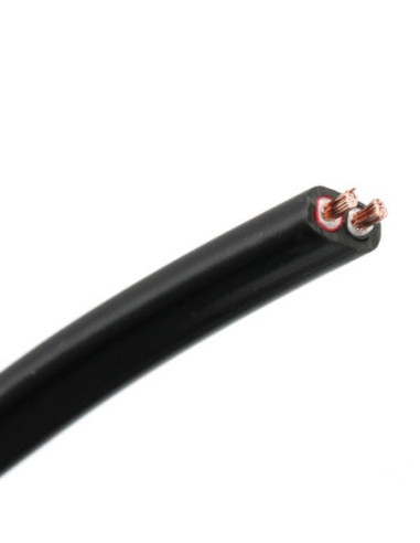 2 CORE FLAT TWIN BLACK WITH RED AND BLACK CORES 2 X 14/0.30