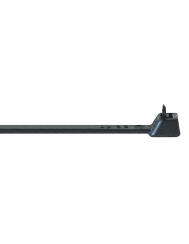 350mm x 7.6mm CABLE TIES RELEASABLE BLACK