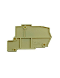 2.5mm² End Plate Beige for DIN Rail PCB Terminal Block SCS2.5BEIGE