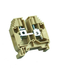 16mm² 2-Conductor Through Terminal Block Beige
