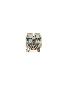 2.5mm² 2-Conductor Through Terminal Block Beige