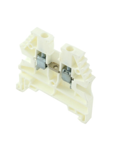 2.5mm² 2-Conductor Through Terminal Block White