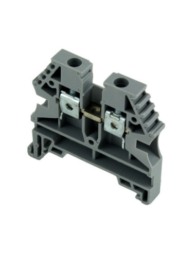 4mm² 2-Conductor Through Terminal Block Grey