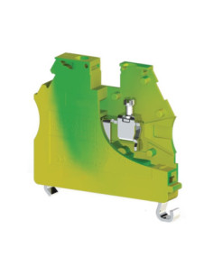 2.5mm² 2-Conductor Earth Terminal Block Green Yellow