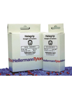 HGBS1-3 STRAIGHT CUT HELAGRIP CABLE MARKER C/C NO 2 RED