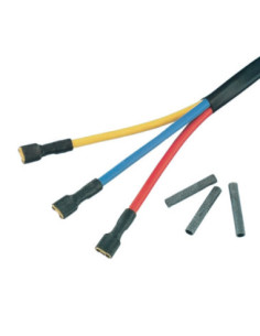 HIGH TEMP NITRILE SLEEVING YELLOW 1.5mm ID x 0.5mm WALL THICKNESS x 15mm LONG