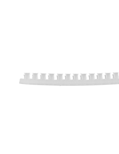 CASTELLATED GROMMET STRIP LOW SMOKE & FUME 2.2mm PANEL THICKNESS POLYOLEFIN GREY