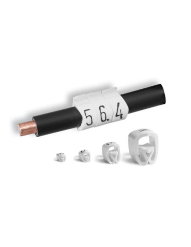 0.7-1.8mm CABLE MARKER BLACK ON WHITE LETTER T