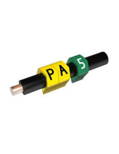 0.7-1.8mm CABLE MARKER COLOUR CODED NUMBER 5 GREEN