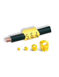 2.5-5.0mm CABLE MARKER BLACK ON YELLOW LETTER C