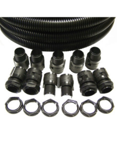 20mm BLACK POLYPROPYLENE CONTRACTOR PACK 10m WITH 10 FITTINGS