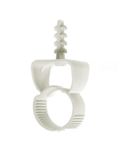 25mm WHITE POLYPROPYLENE CONTRACTOR PACK 10m WITH 10 FITTINGS PLUS 10 CLIPS 2