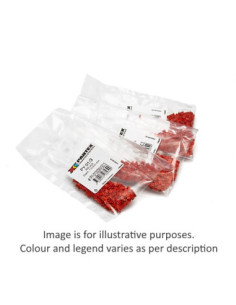 PY CABLE MARKER COLOUR CODED NUMBER 0 BLACK Fits 1-2mm DIA