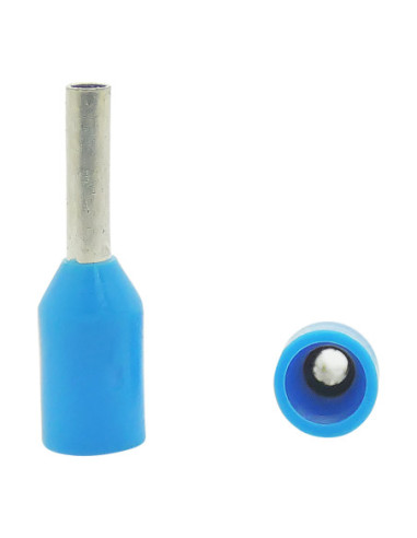 0.75mm² Cable Size BLUE CORD END FERRULE 6mm Pin Length
