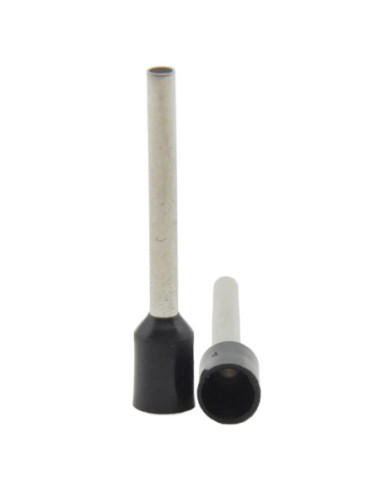 1.5mm² Cable Size BLACK CORD END FERRULE 18mm Pin Length