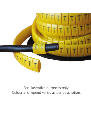 K-TYPE CABLE MARKERS SIZE 65 C/C NUMBER 2 RED