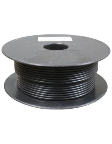 1.5mm² x 2 Core THIN WALL PVC AUTOMOTIVE CABLE BLACK FLAT SHEATH (ROUND TWINS)