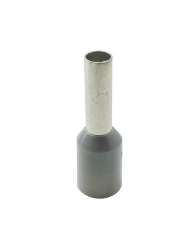 2.5mm² Cable Size GREY CORD END FERRULE 12mm Pin Length