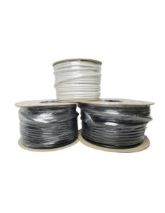 0.75mm² 4-CORE FLEXIBLE MAINS CABLE BLACK PVC SHEATH