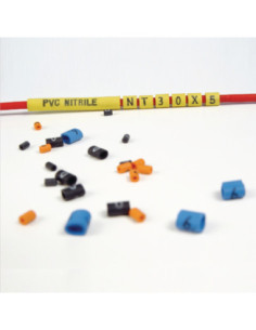 PVC NITRILE CABLE MARKER 1.0mm ID COLOUR CODED No. 5 GREEN TEMP 120°C