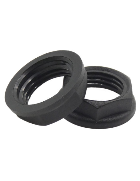 M16 BLACK NYLON LOCKNUT