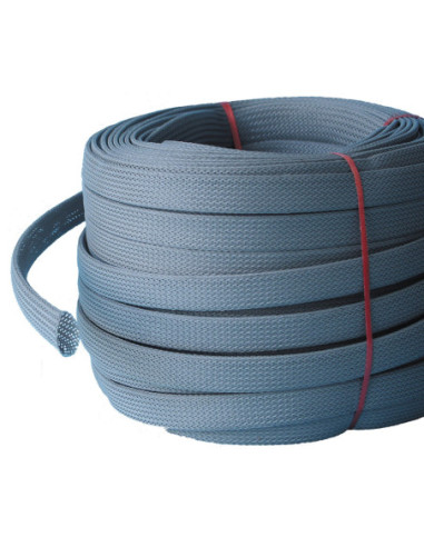 BRAIDED SLEEVING GREY 8mm ID