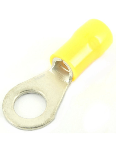 INSULATED YELLOW RING TERMINAL 3.0mm STUD x 7.2mm WIDE
