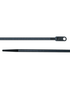 356mm x 7.7mm CABLE TIES WITH SCREW MOUNTING HEAD BLACK