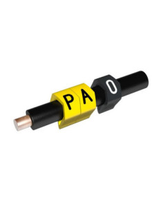 0.7-1.8mm CABLE MARKER COLOUR CODED NUMBER 0 BLACK