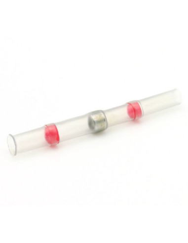 HEATSHRINK SOLDER BUTT CONNECTOR RED for 0.5-1.5mm² cable size