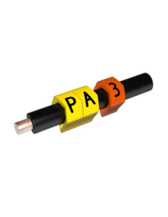 2.5-5.0mm CABLE MARKER COLOUR CODED NUMBER 3 ORANGE