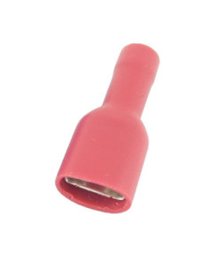 6.35mm FULLY INSULATED RED PUSH-ON FITS 0.8mm TAB