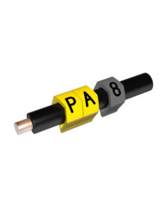 2.5-5.0mm CABLE MARKER COLOUR CODED NUMBER 8 GREY