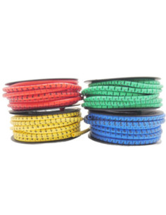 EASY FIT CABLE MARKER SIZE 2.5mm² COLOUR CODED No. 9 WHITE (Same as CCA-B-B/W9)