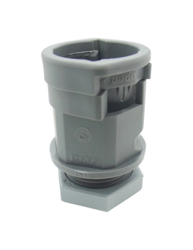 20mm NYLON CONDUIT STRAIGHT FITTING M20 THREAD GREY PMASmart