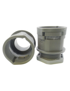 40mm NYLON CONDUIT STRAIGHT FITTING M40 THREAD GREY PMASmart