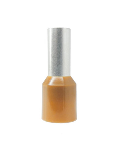 25mm² Cable Size BROWN CORD END FERRULE 16mm Pin Length