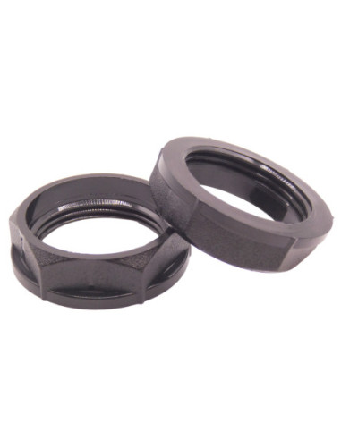 M25 BLACK NYLON LOCKNUT