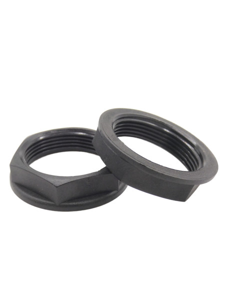 M32 BLACK NYLON LOCKNUT