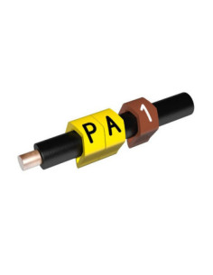 2.5-5.0mm CABLE MARKER COLOUR CODED NUMBER 1 BROWN