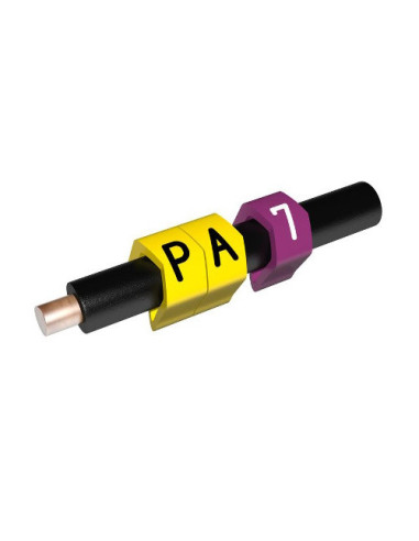 2.5-5.0mm CABLE MARKER COLOUR CODED NUMBER 7 PURPLE