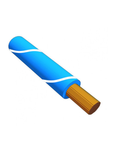 1.0mm² TRI RATED CABLE BLUE WITH WHITE STRIPE