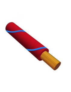 1.0mm² TRI RATED CABLE RED WITH BLUE STRIPE PVC SHEATH TEMP 105°C