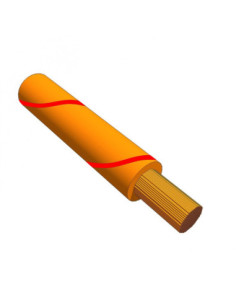 1.5mm² TRI RATED CABLE ORANGE WITH RED STRIPE